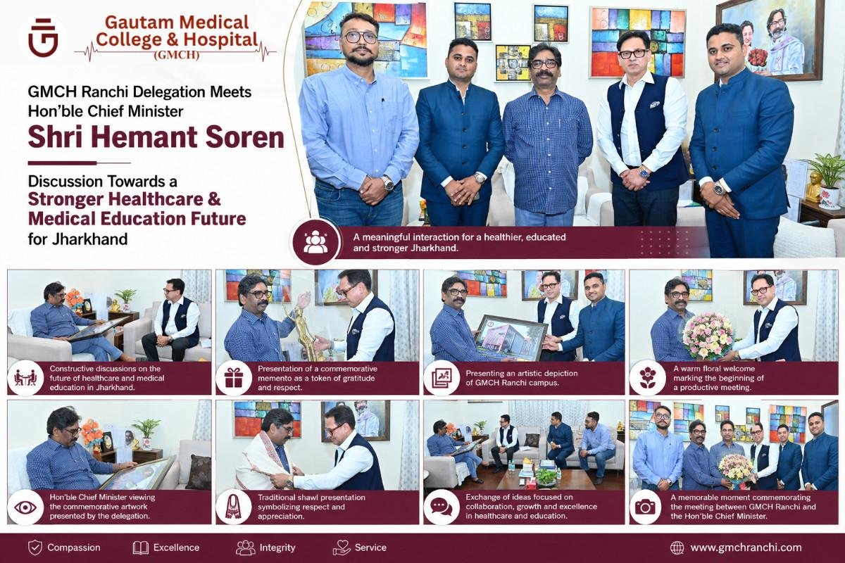 GMCH Ranchi meets Chief Minister Hemant Soren